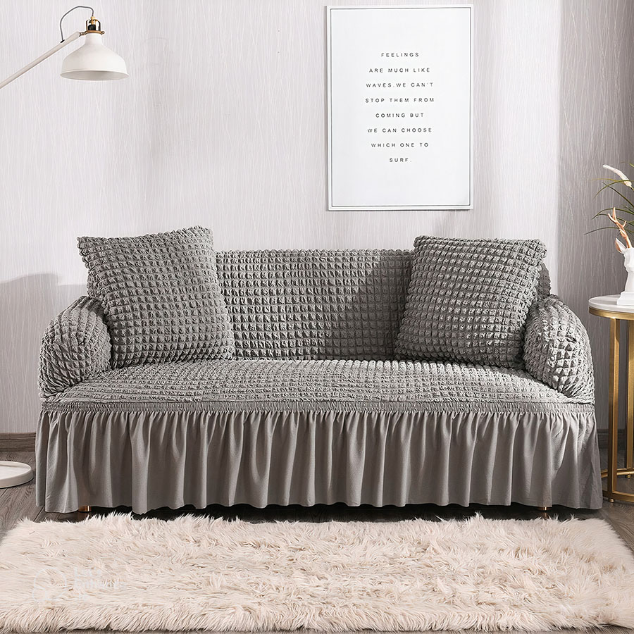 bubble sofa cover light grey