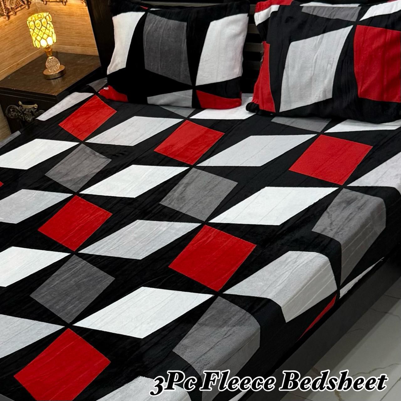 3Pc Fleece Bedsheet