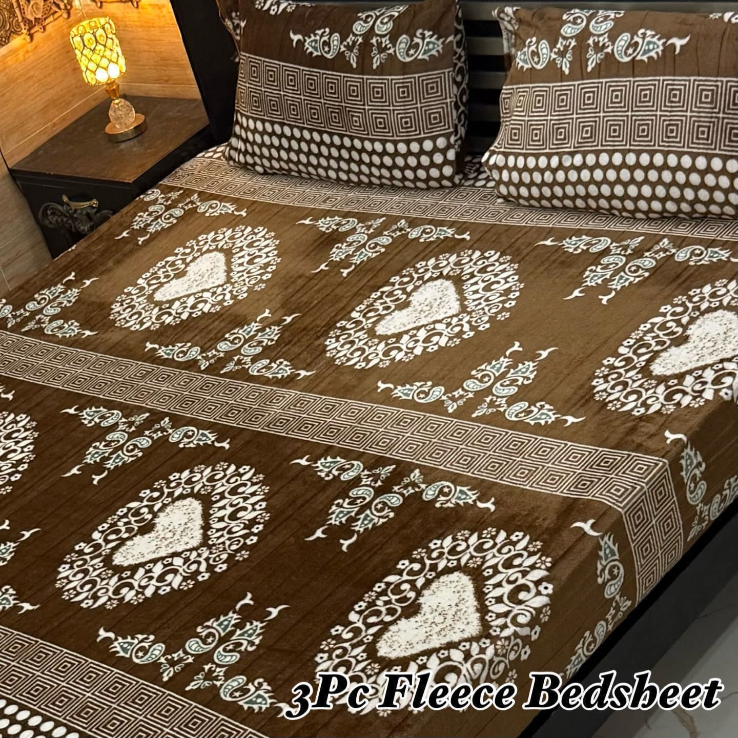 3Pc Fleece Bedsheet