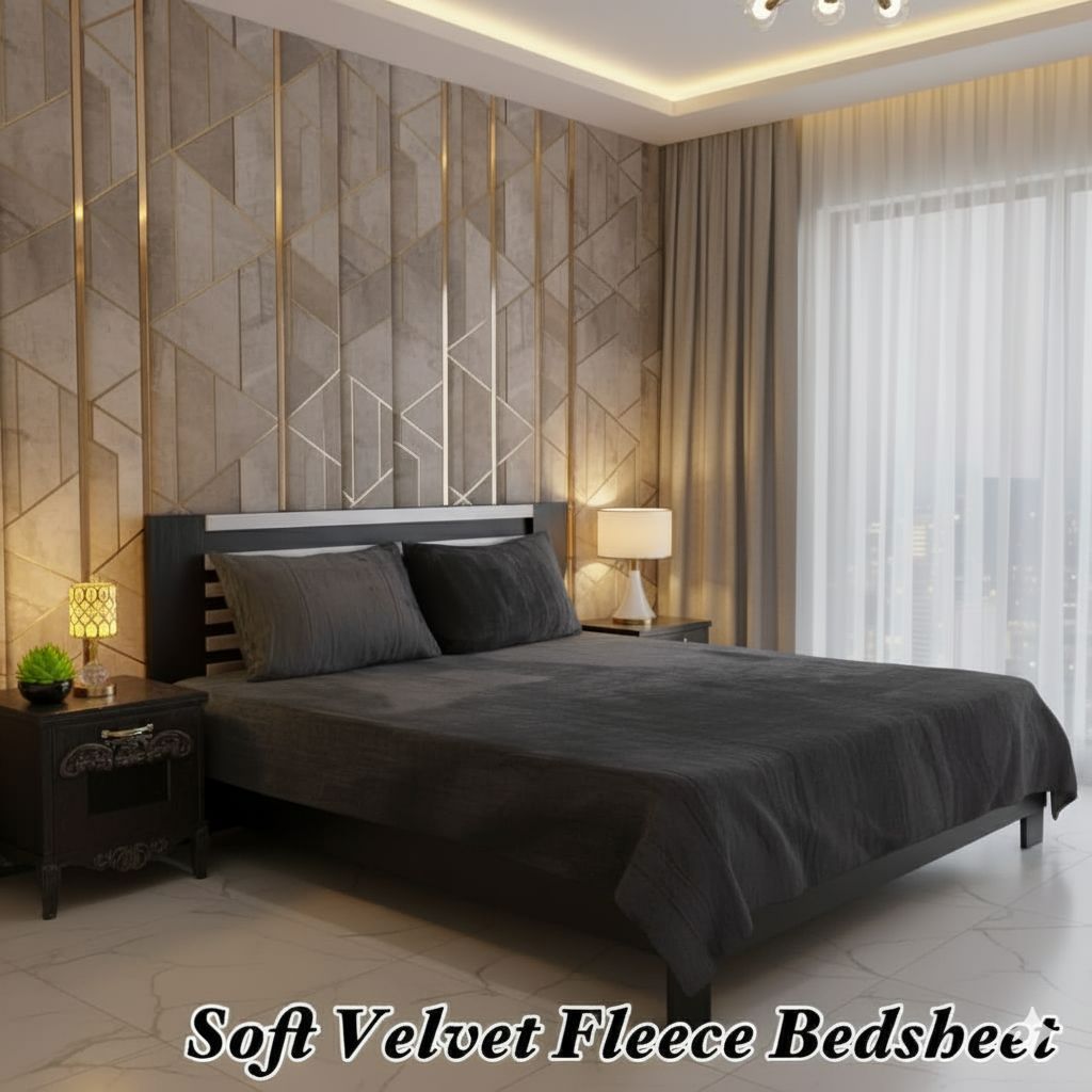 Soft Velvet Fleece Bedsheet