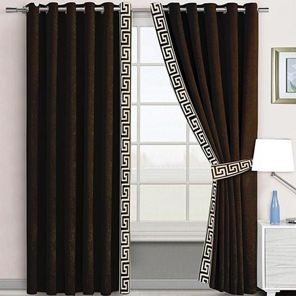 Luxury Velvet Curtains Side Border Pack Of (2)