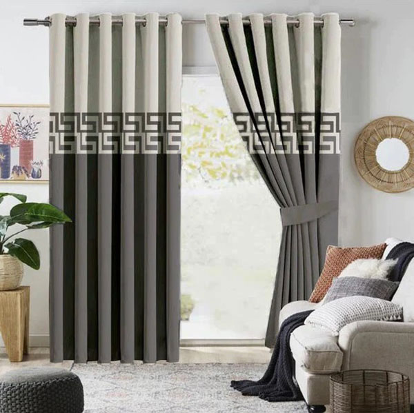 2 Tone Luxury Velvet Curtains