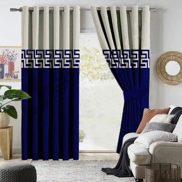 2 Tone Luxury Velvet Curtains
