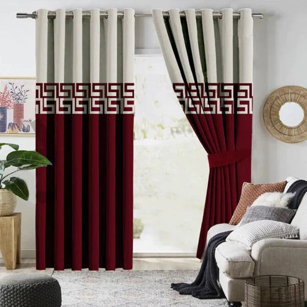 2 Tone Luxury Velvet Curtains